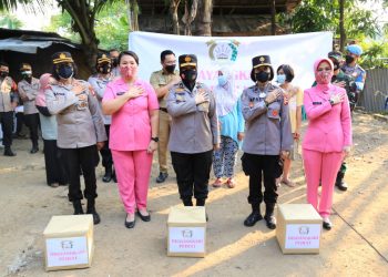 Sambut hari jadi Polwan Ke 73 jajaran Mabes Polri gelar bakti sosial