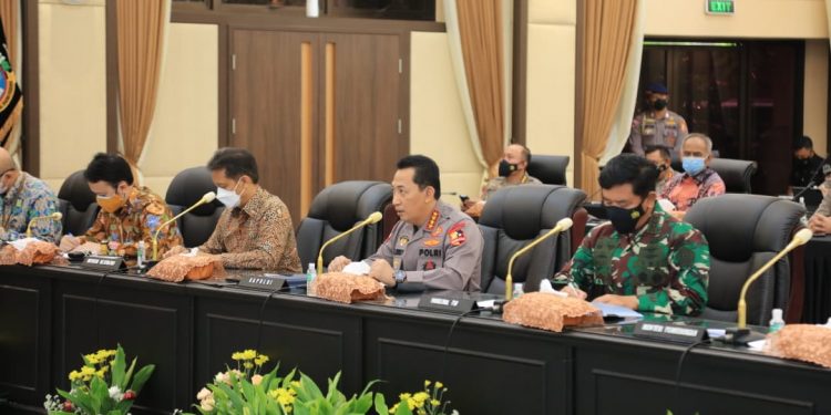 Rakor Lintas Sektoral Jelang Idul Fitri, Kapolri: Keselamatan Rakyat Hukum Tertinggi
