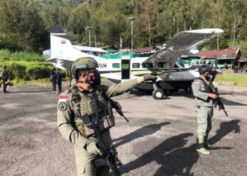 Sempat Mencekam Karena KKB, Satgas Nemangkawi TNI-Polri Kendalikan Situasi Keamanan Boega Papua