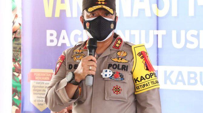 Kapolda Kalteng Targetkan 6.000 Vaksinasi Massal Serentak di 74 Lokasi