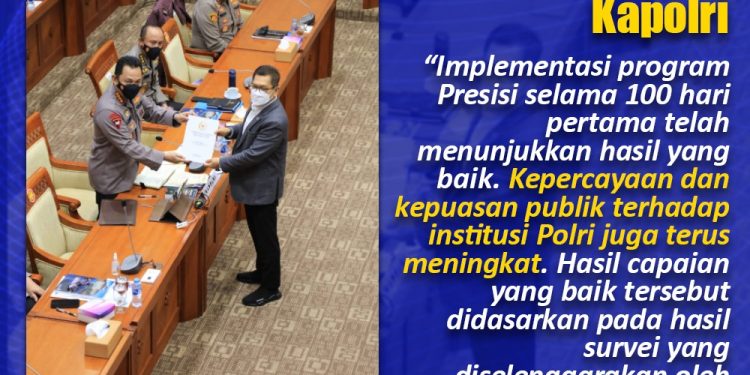 Raker Bersama, DPR  Apresiasi Kinerja Polri