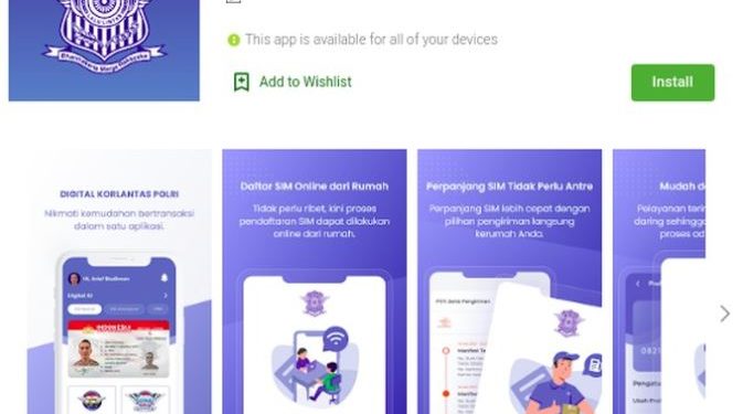 Korlantas Polri Targetkan 452 Satpas Layani Perpanjang SIM Lewat Aplikasi Sinar