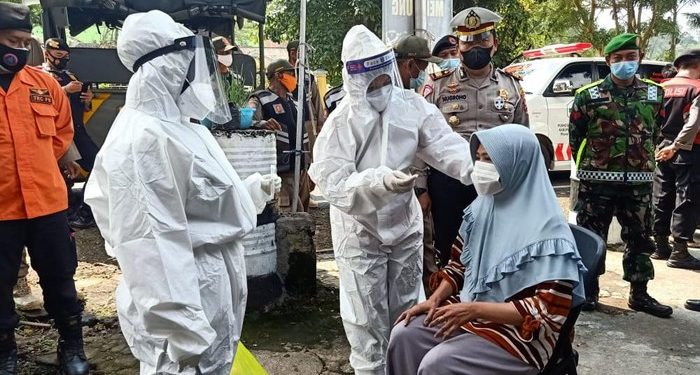 Puluhan Warga Magetan Terjaring Operasi Yustisi Tak Pakai Masker di Keramaian