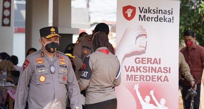 Polda Metro Jaya Gelar Vaksinasi Merdeka