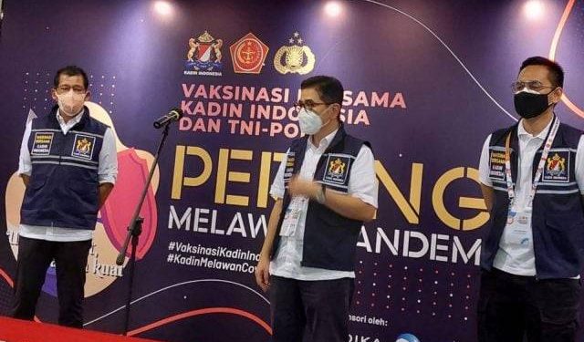 Kadin Indonesia Bawa TNI-Polri Gelar Kedalam Program 15.000 Vaksinasi Gratis