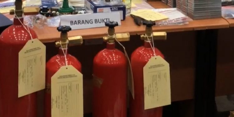 Polri Ungkapkan Kasus Pemalsuan Tabung Oksigen dari Alat Pemadam Kebakaran