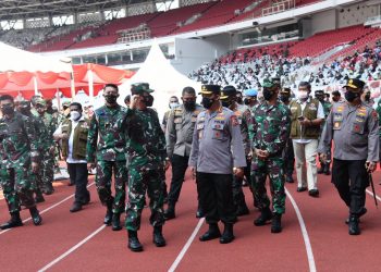 Hari Pertama PPKM Darurat, Kapolri Tinjau Penyekatan Hingga Vaksinasi Massal