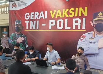 1.100 Mahasiswa dari 30 Universitas di Jabodetabek Peroleh Vaksinasi dari Polri