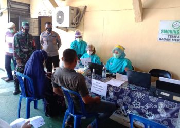 Polsek Batara laksanakan Vaksinasi Merdeka Intan 2021