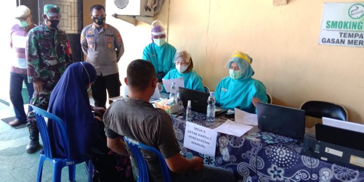 Polsek Batara laksanakan Vaksinasi Merdeka Intan 2021