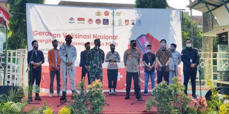 Aksi Sosial TNI-Polri & Jasa Raharja dalam Gelar Vaksinasi Mahasiswa