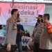 Polrestro Bekasi Kota Adakan Vaksinasi Merdeka