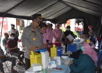 Telusuri Vaksin Merdeka Semeru, Kapolres Trenggalek Kejar Herd Immunity