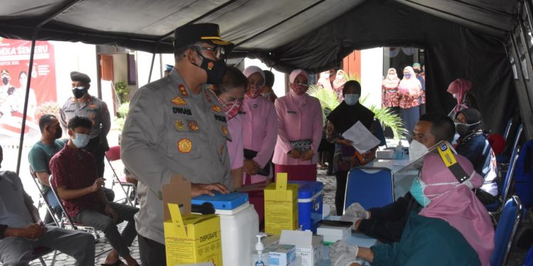 Telusuri Vaksin Merdeka Semeru, Kapolres Trenggalek Kejar Herd Immunity