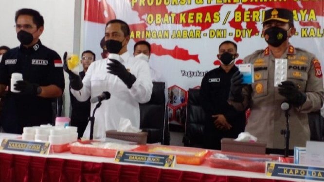 Bareskrim Temukan Pabrik Obat Keras Ilegal di Jogjakarta