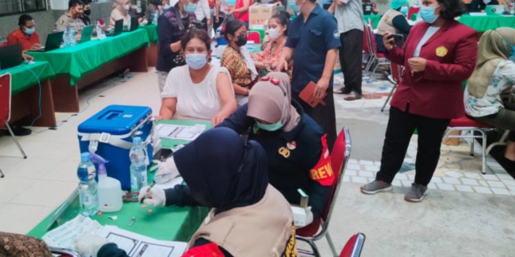 Polda Sumut Gerai Vaksinasi Presisi Polri di Kampus Universitas Khatolik (UNIKA)