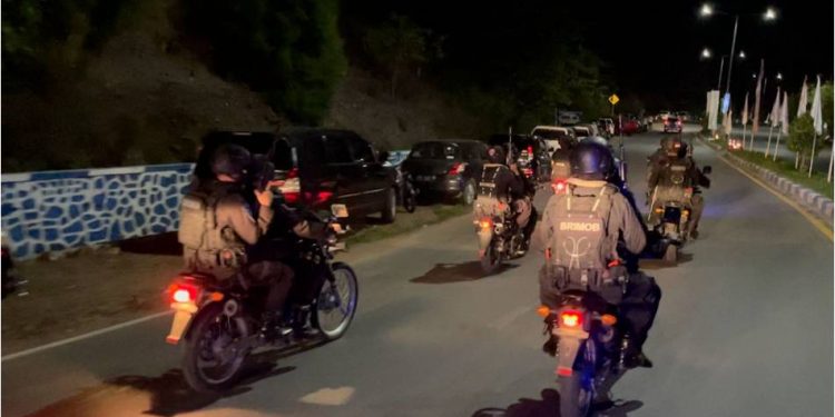 Patroli Besar-besaran di Papua, Brimob Maluku Amankan Penutupan PON XX