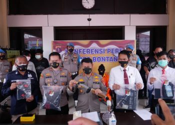 Polres Bontang Gelar Konferensi Pers Usai Ungkap Kasus Perampokan