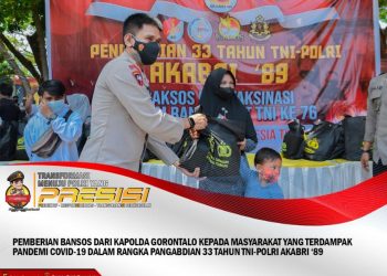 TNI-Polri Altar Akabri 89 Peingati Pengabdian 33 Tahun di Gorontalo