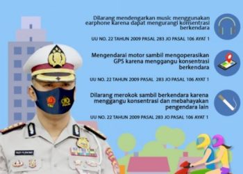 Ditlantas Polda Banten Tegaskan Larangan Aktivitas Berkendara Bagi Pemotor