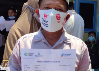 Polres Lumajang Vaksinasi Lebih dari 600 Warga, Desa Munder Yosowilangun Menjadi Desa Sadar Vaksinasi Covid-19