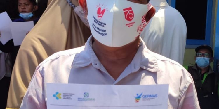 Polres Lumajang Vaksinasi Lebih dari 600 Warga, Desa Munder Yosowilangun Menjadi Desa Sadar Vaksinasi Covid-19