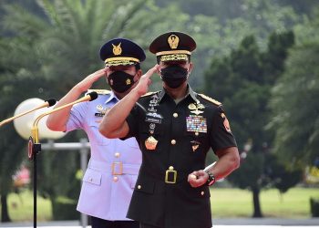 Panglima TNI Jenderal Andika Bersilaturahmi dengan Kapolri Listyo Sigit Siang Ini