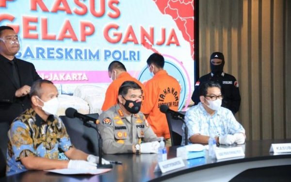 Bareskrim Polri Berhasil Bongkar Peredaran Ganja Aceh-Medan-Jakarta Seberat 224,4Kg