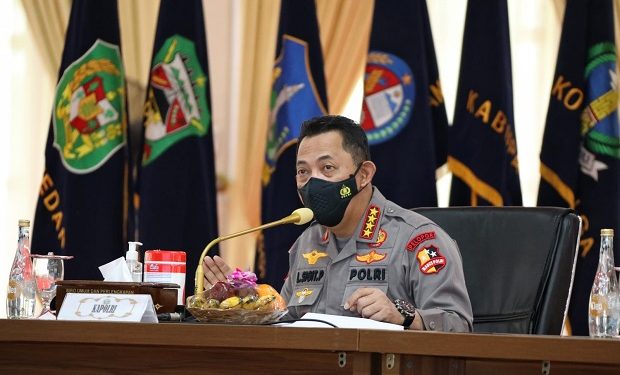 Kapolri Minta Forkopimda Sumut Antisipasi Lonjakan Covid-19 saat Nataru