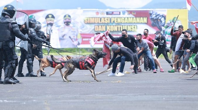 Polisi-TNI Gelar Simulasi Pengamanan Sirkuit Mandalika Jelang World Superbike 2021