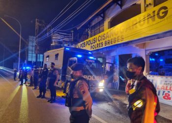 Polres Brebes Gelar Patroli Skala Besar Cegah Penyebaran Covid 19 dan Kriminalitas