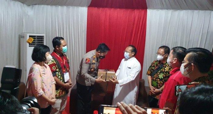 Sukses Amankan Ibadah Natal di Gereja Katedral, Romo Hani Kunjungi Pos Pengamanan Sawah Besar