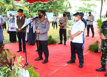 Kapolri Tinjau Vaksinasi Booster dan Lokasi Isoter di Babel