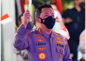 Kapolri Listyo Sigit Prabowo dalam Festival Musik Bhayangkara