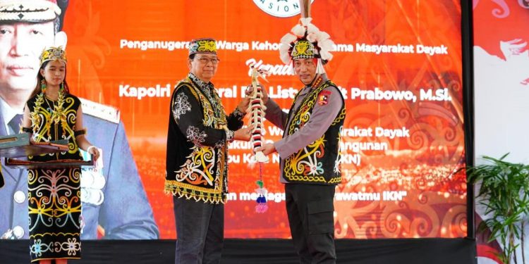 Kapolri dan Majelis Adat Dayak Nasional Dukung Pembangunan IKN