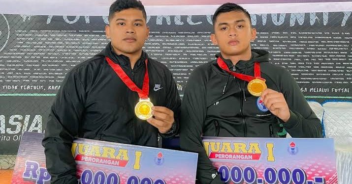 2 Personel Polri Raih Medali Emas di Kejurnas Gulat 2022