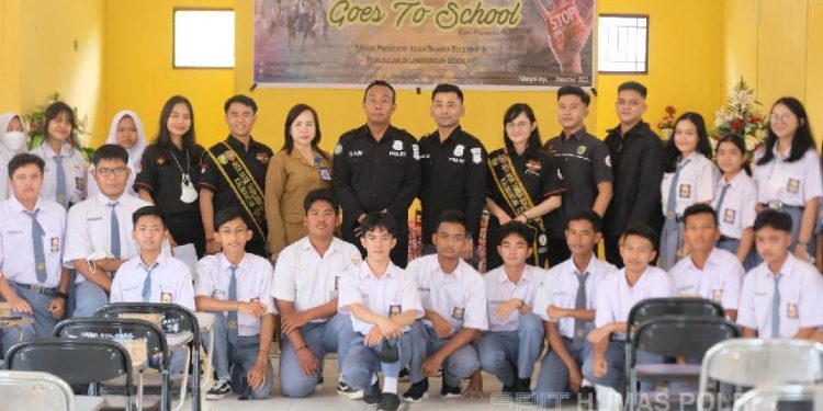 Humas Polda Kalteng Sampaikan Setop Perundungan di SMAN 3 Palangka Raya