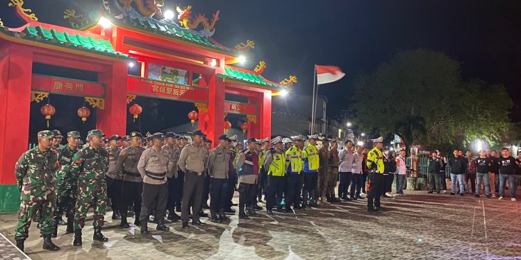 Polres Kayong Utara Gelar Apel Pengamanan Jelang Tahun Baru Imlek 2574 Kongzii dan Cap Go Meh Tahun 2023