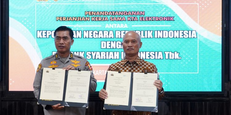 Polri-Bank Syariah Indonesia Jalin MoU Terbitkan KTA Elektronik