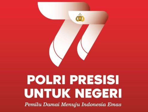 Logo Desain Hari Bhayangkara Ke-77, Dengan Tema Polri Presisi Untuk Negri