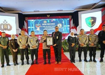 Polri Gelar Bakti Kesehatan dan Raih Rekor MURI