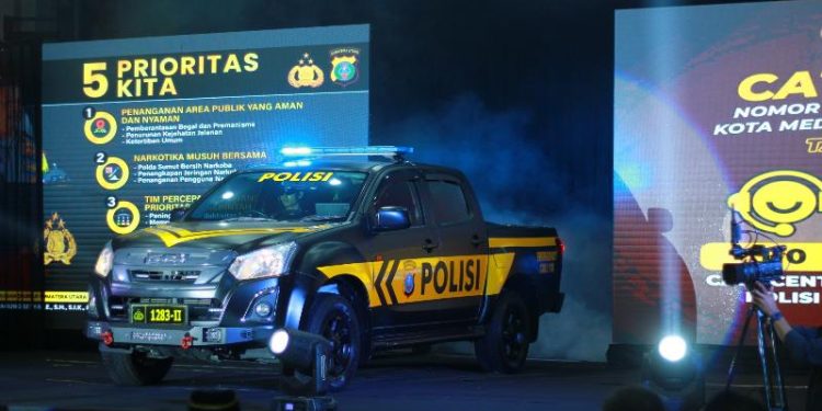 Polda Sumut Luncurkan Mobil Patroli Perintis Samapta dan Program 5 Prioritas Kita