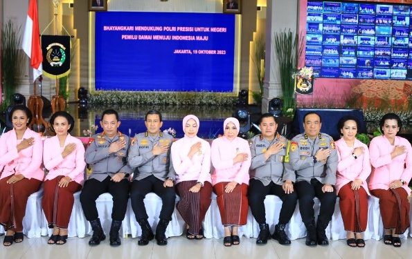 Peringatan Hari Kesatuan Gerak Bhayangkari HKGB ke-71 Tahun 2023