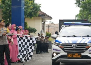 Polres Majalengka Bersama Bhayangkari Salurkan Bantuan Korban Gempa Sumedang