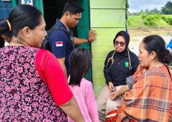 Biddokkes Polda Sultra Bergerak, Patroli Kesehatan Pasca Banjir Kendari