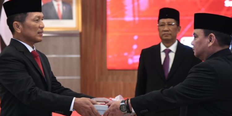 pelantikan Nico Afinta sebagai Sekjen Kemenkumham