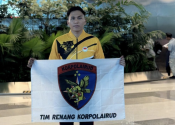 Bripda Yohanes cabor renang kejuaraan dunia polisi Amerika Serikat