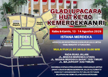 pengalihan arus lalu lintas HUT RI ke-80 2025