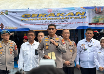 gerakan pangan murah di Jakarta menyediakan beras harga terjangkau