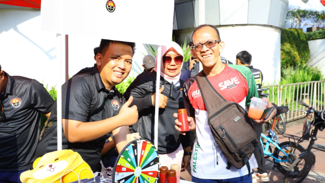 sosialisasi hari hak untuk tahu di CFD Jakarta